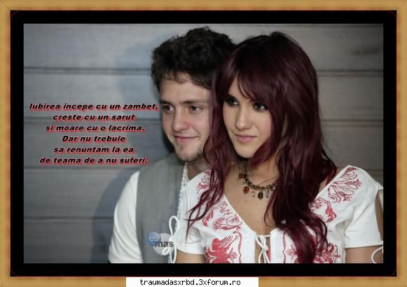 o urasc pe vine so omor  :x  :x  :x 
next porfa !naci para amarte!